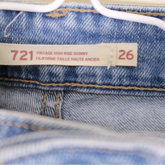 Vintage High Rise Skinny Levi’s. Size 26 - Picture 2 of 5